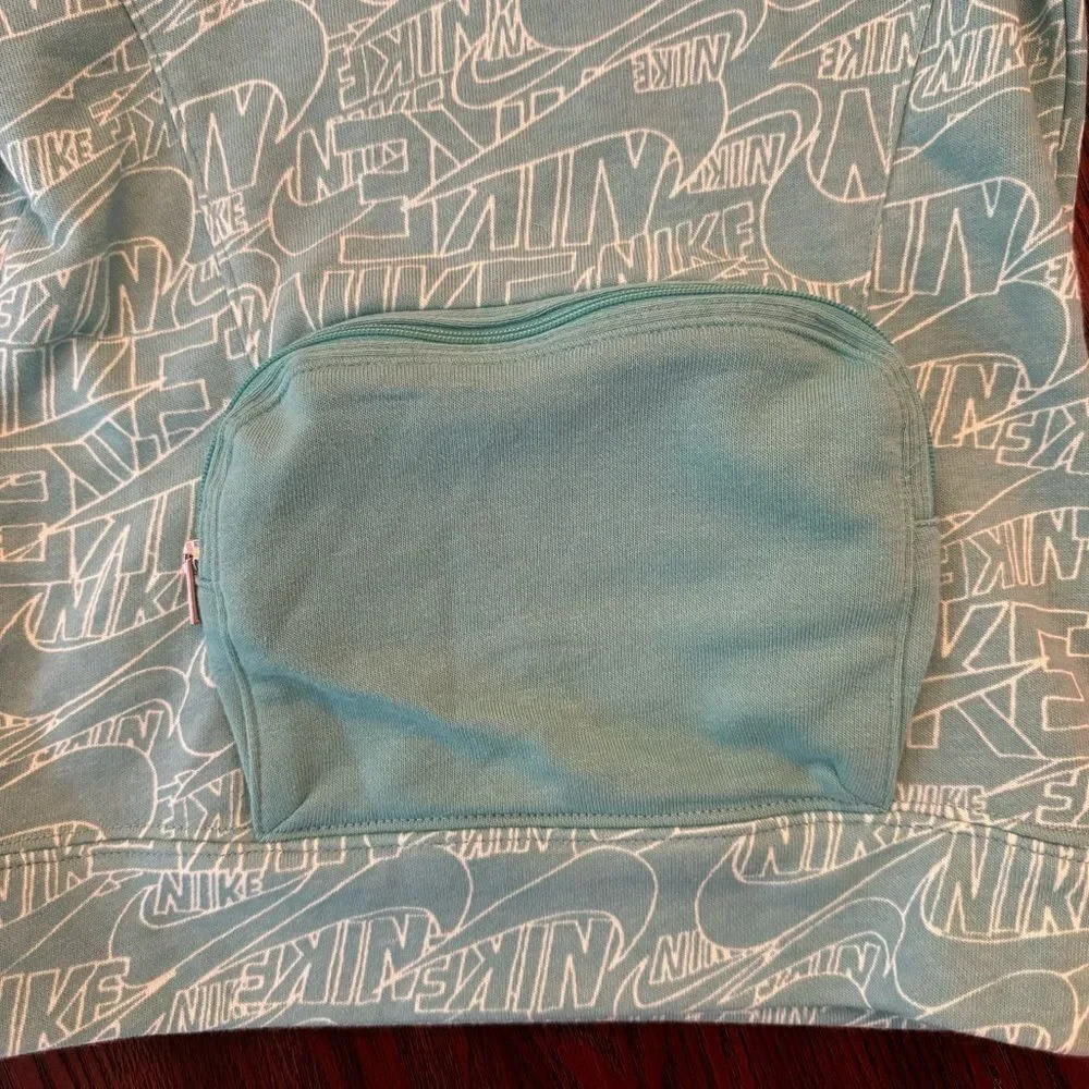 Nike Boys Pouch Sweatshirt teal youth‎ size 3-4